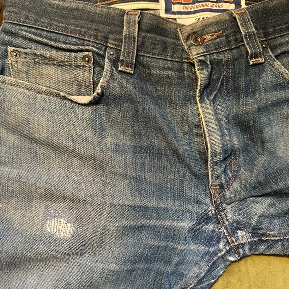 LEVI'S 511 | Distressed Lived-In Vintage Wash Denim Jeans *Rare* - Picture 4 of 11